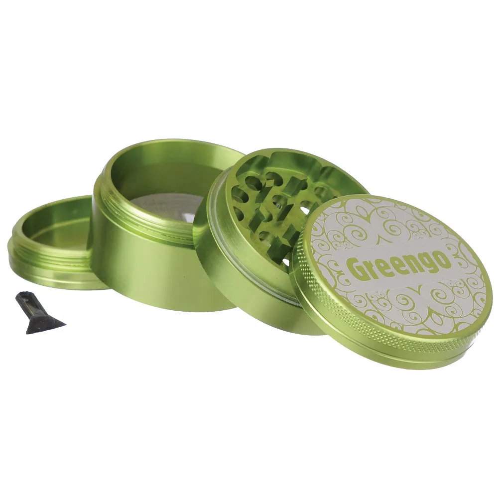 4 Part Large 63mm Metal Grinder - Greengo