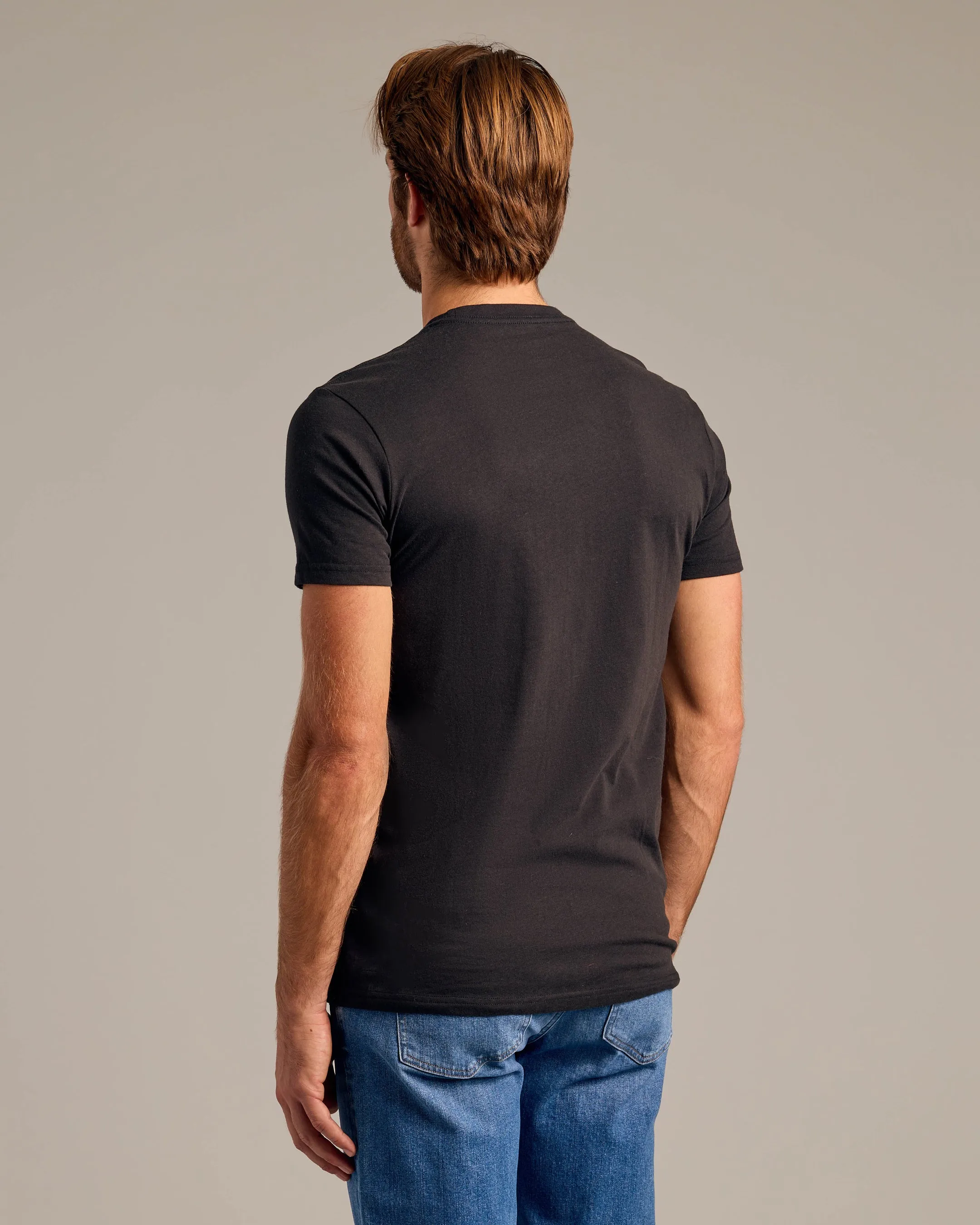 All Black Short Sleeve Crew Neck 3-Pack