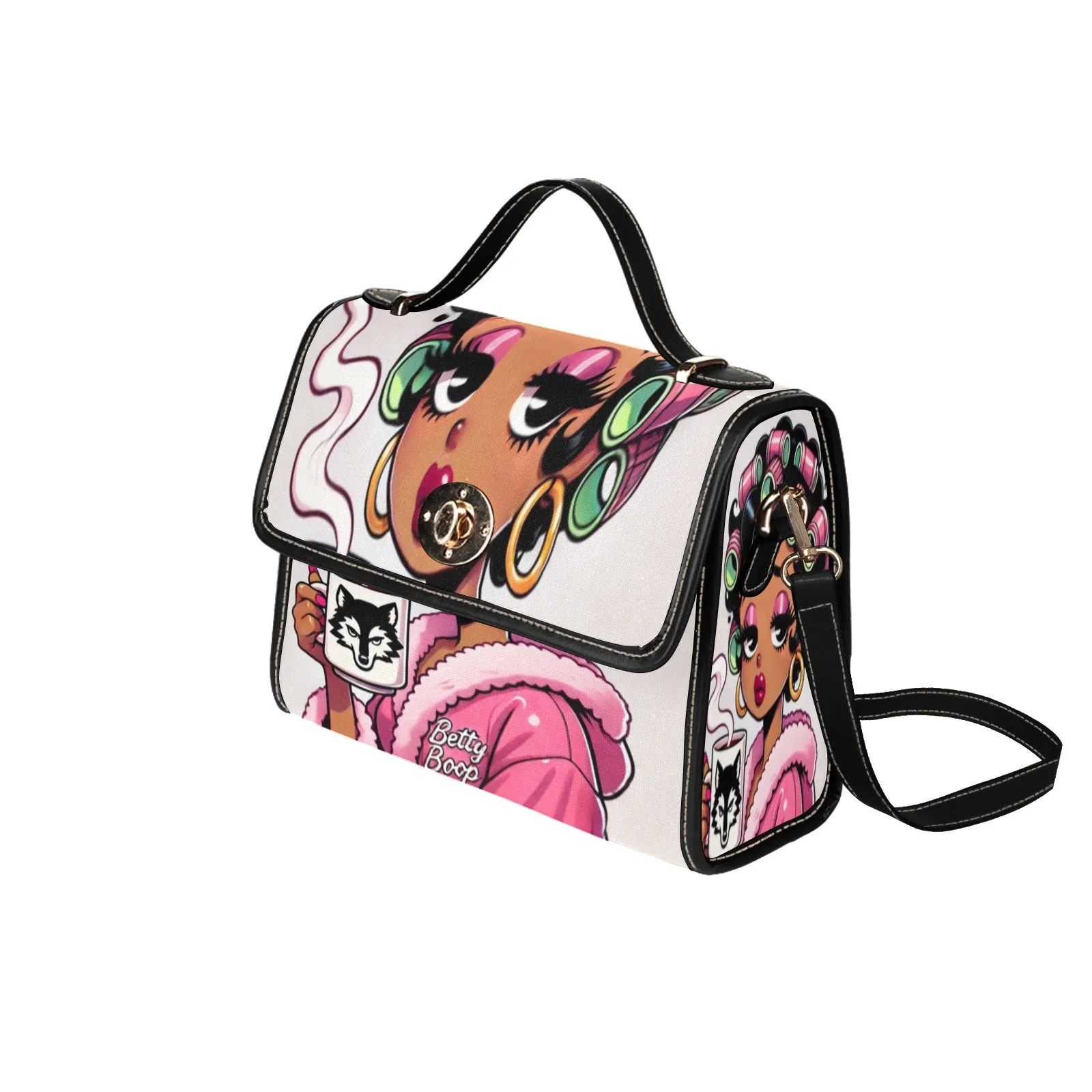 Betty Boop Coffee Time Canvas Handbag