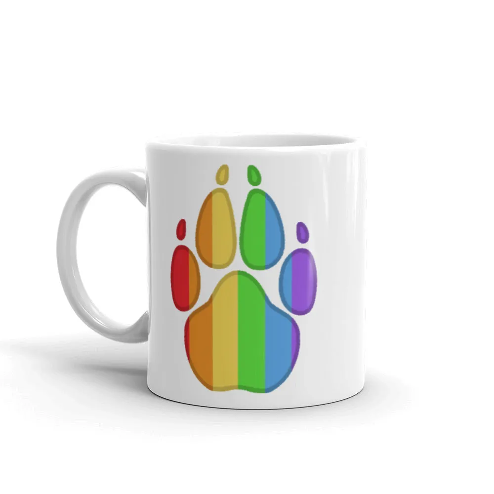 Bonky Pride Bear Paw Mug