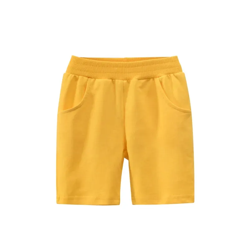 Boys Shorts Candy Color Summer Beach Loose Casual Short Classic Student Boys Sweatpants Girl Cotton & Linen Comfortable 0-6Y