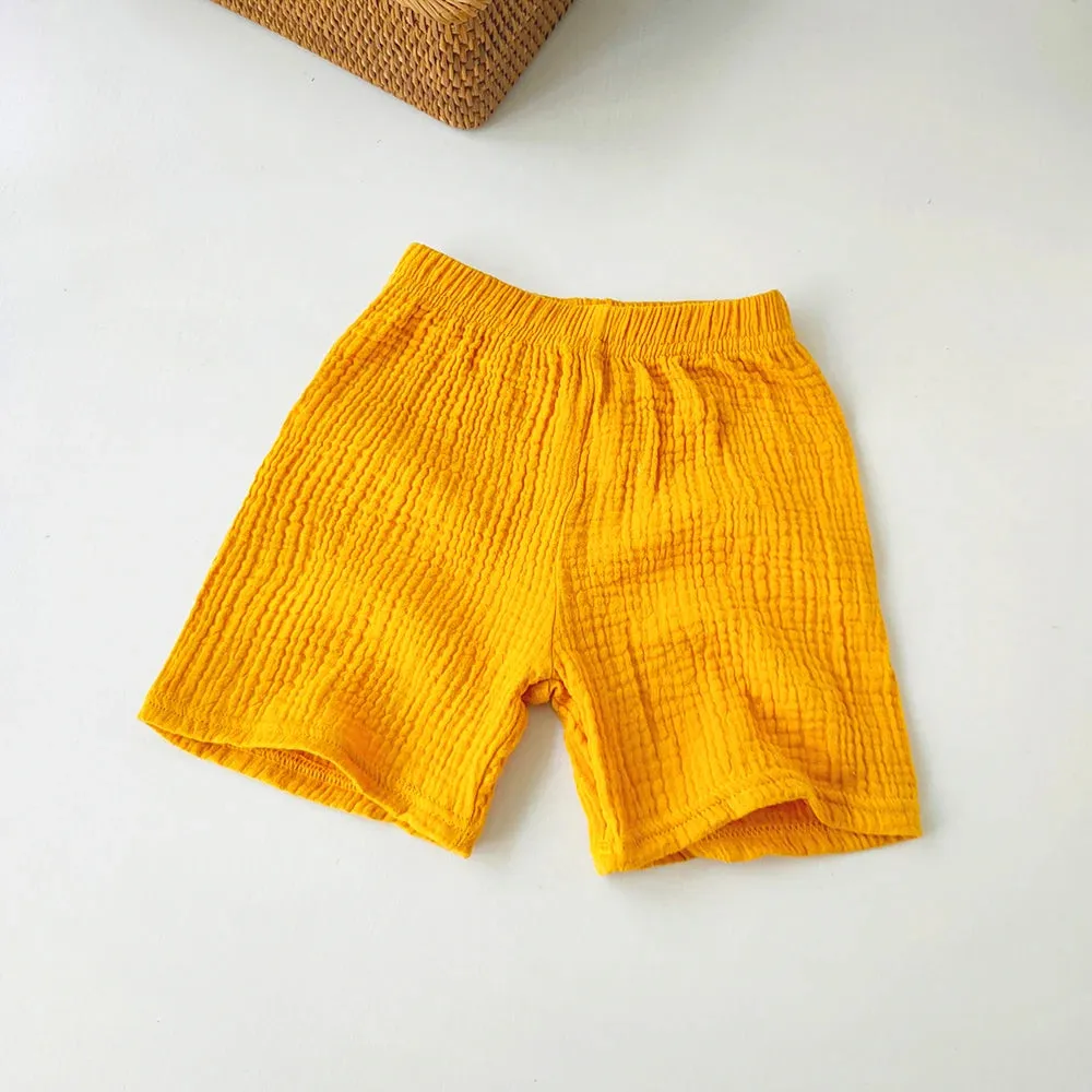 Brief Unisex Kids Shorts Solid color Summer fifth pants Soft Comfortable Children's Boy Girls Short Pants