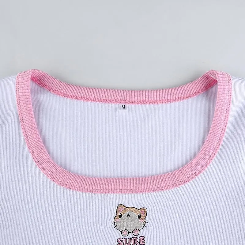 Cat Crop Top