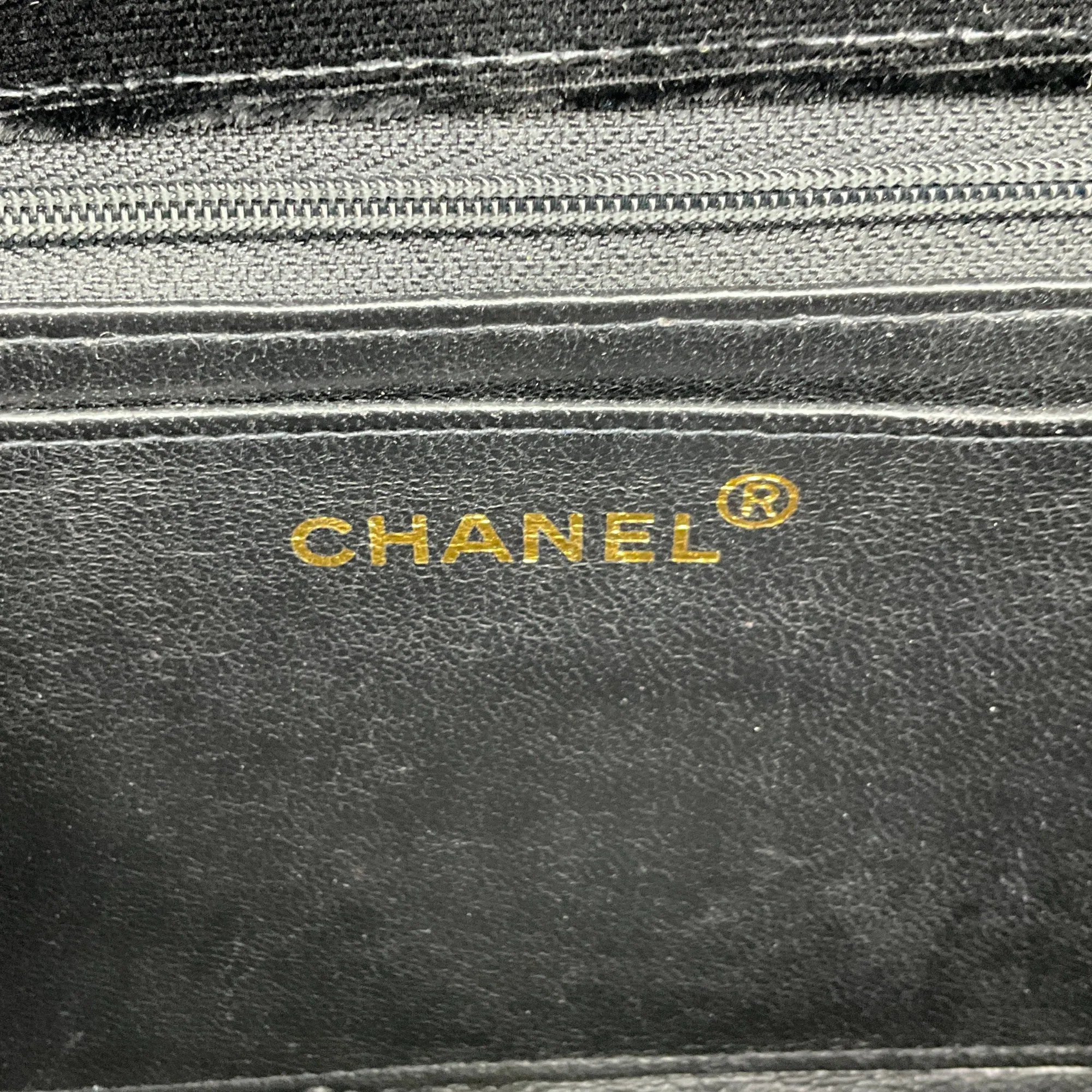 Chanel Vintage 1995 Black Velvet Classic Quilted Bag