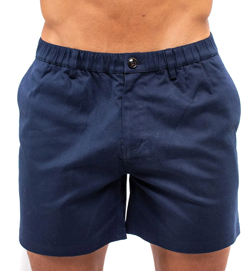 Cotton Shorts - Navy