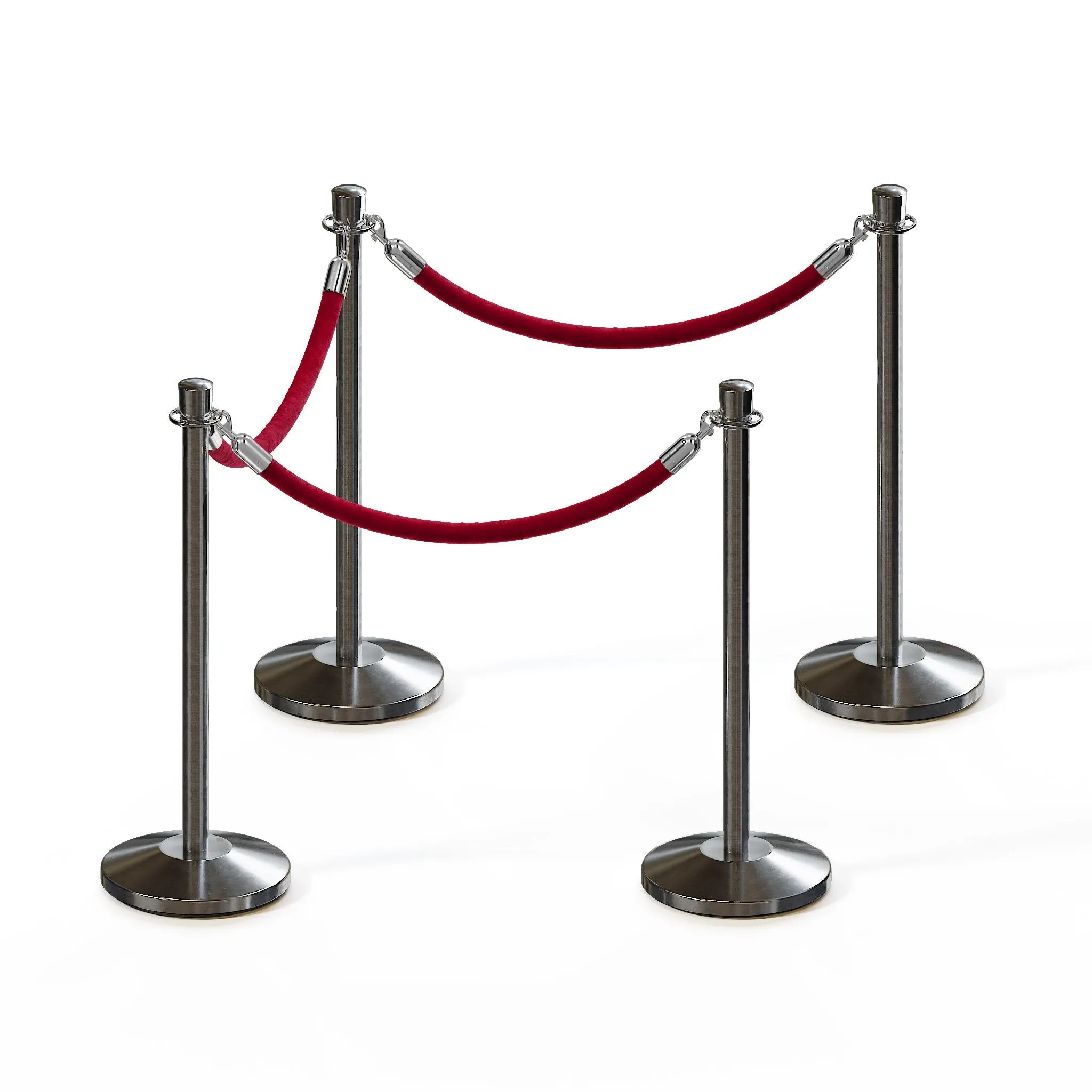 Crown Top Post and Rope Stanchion Kit - Montour Line