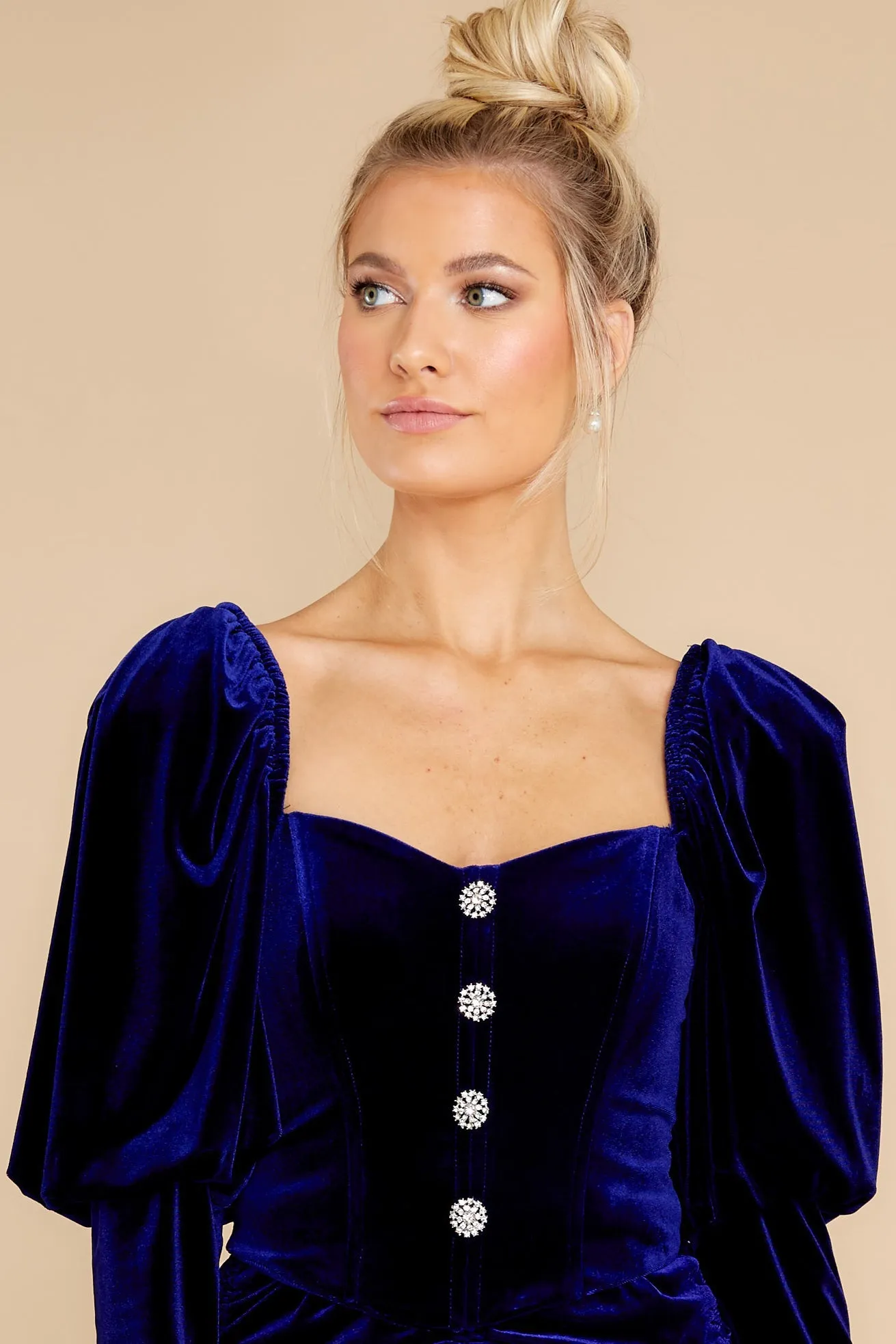 Feeling Fabulous Royal Blue Velvet Top