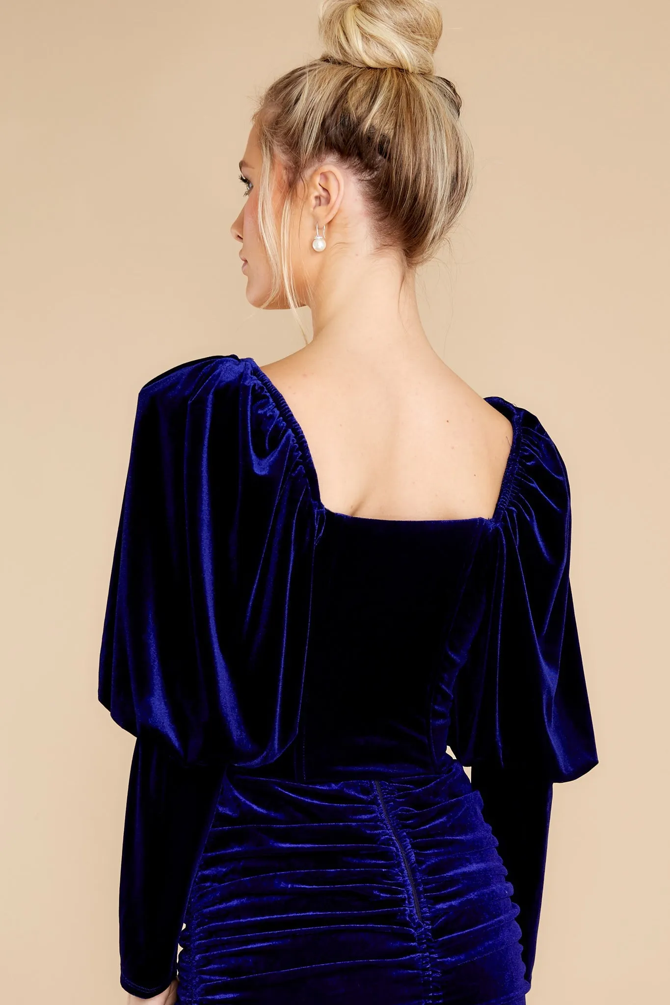 Feeling Fabulous Royal Blue Velvet Top