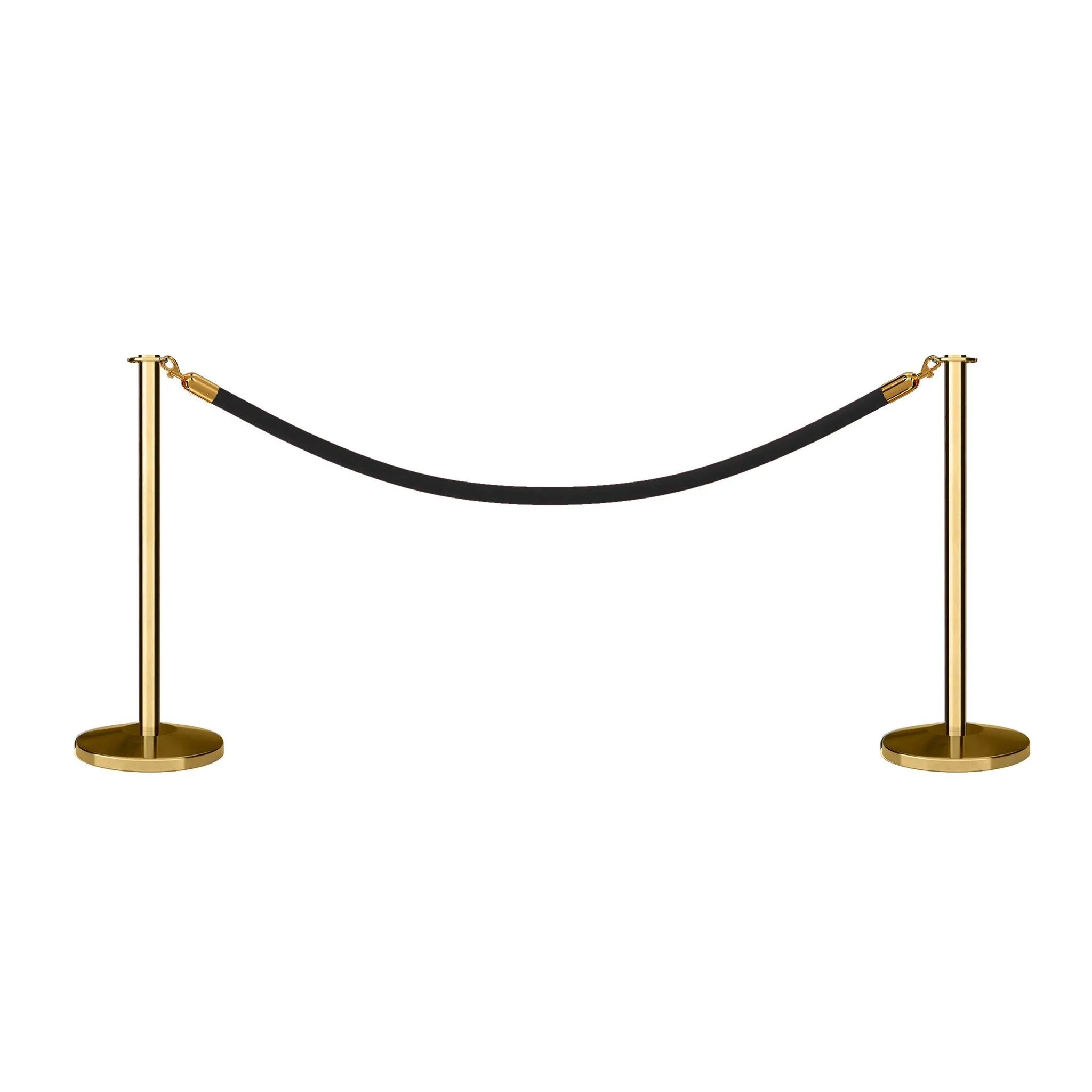 Flat Top Post and Rope Stanchion Kit - Montour Line