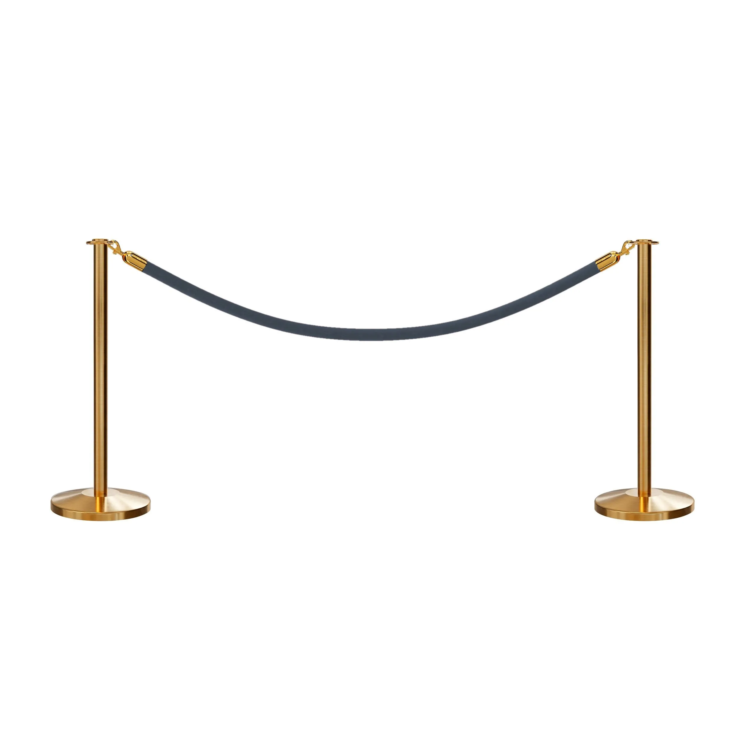 Flat Top Post and Rope Stanchion Kit - Montour Line