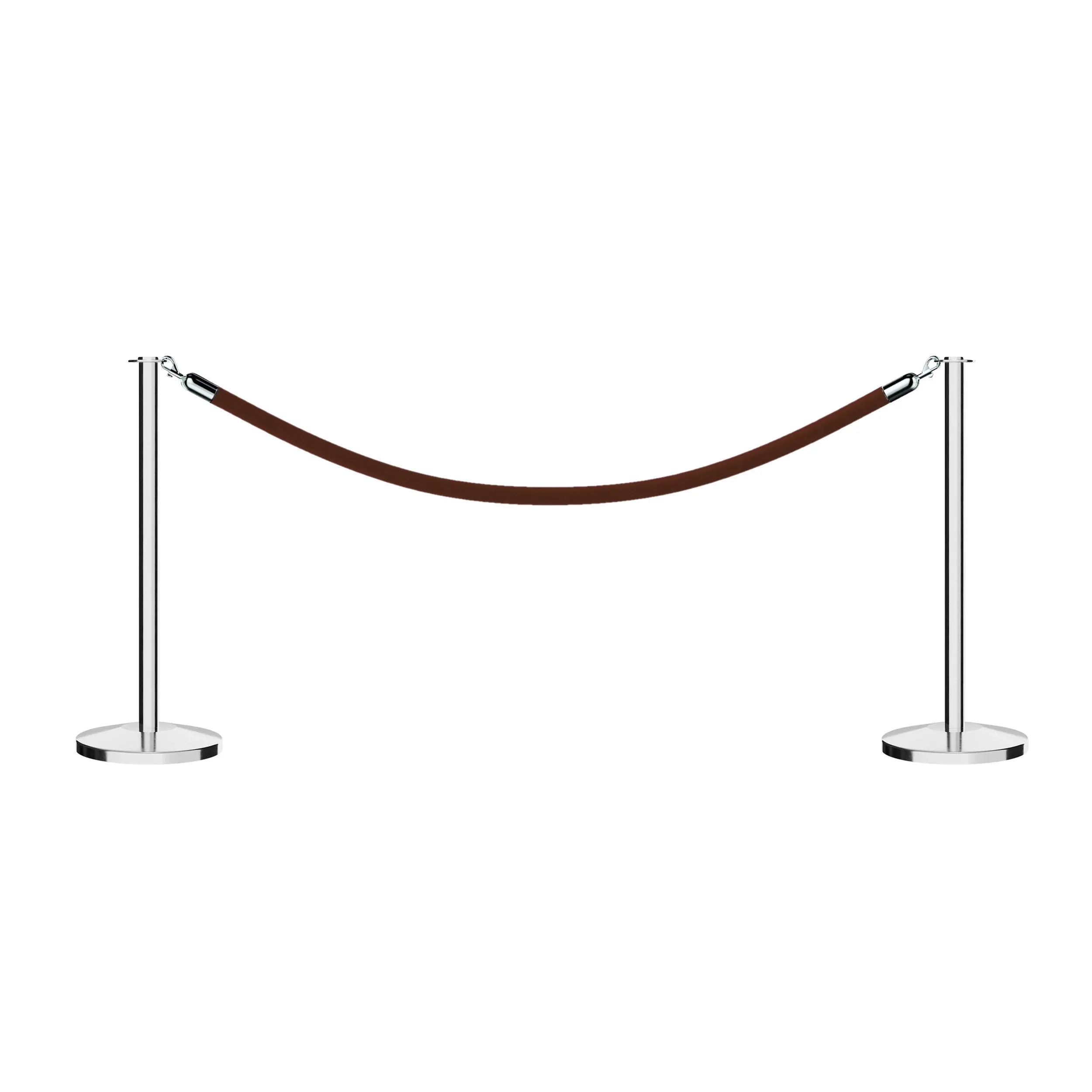 Flat Top Post and Rope Stanchion Kit - Montour Line