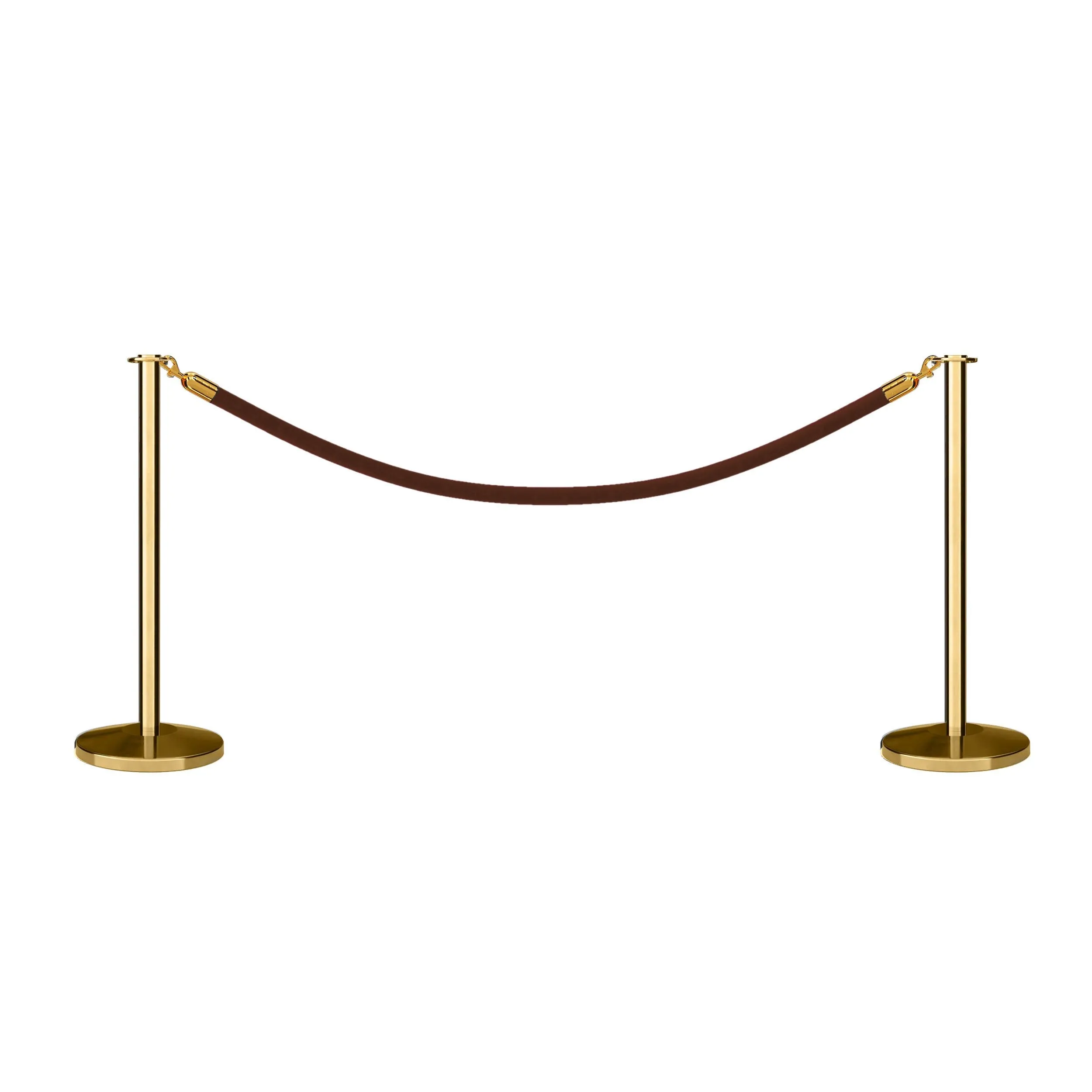 Flat Top Post and Rope Stanchion Kit - Montour Line