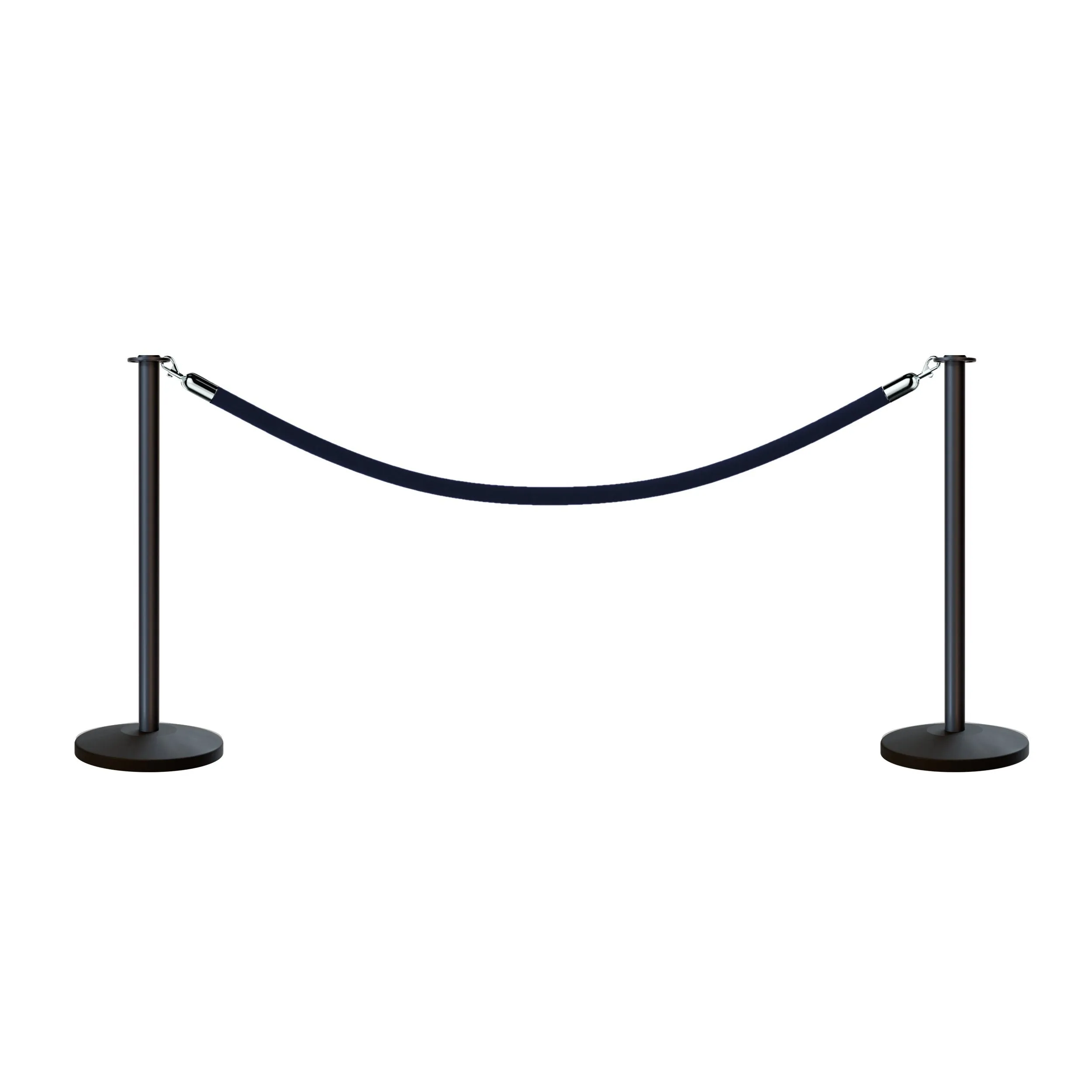 Flat Top Post and Rope Stanchion Kit - Montour Line