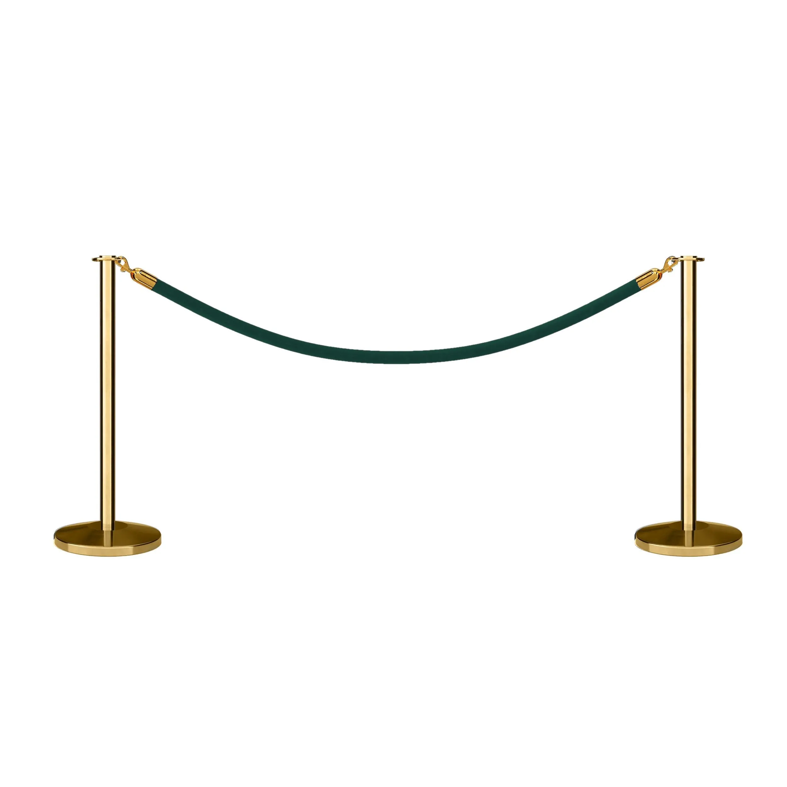 Flat Top Post and Rope Stanchion Kit - Montour Line