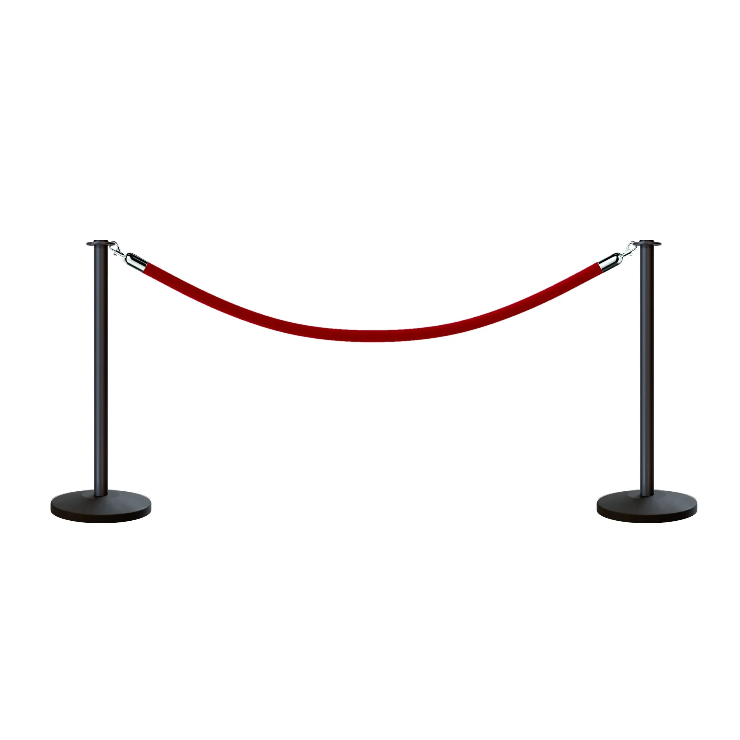 Flat Top Post and Rope Stanchion Kit - Montour Line