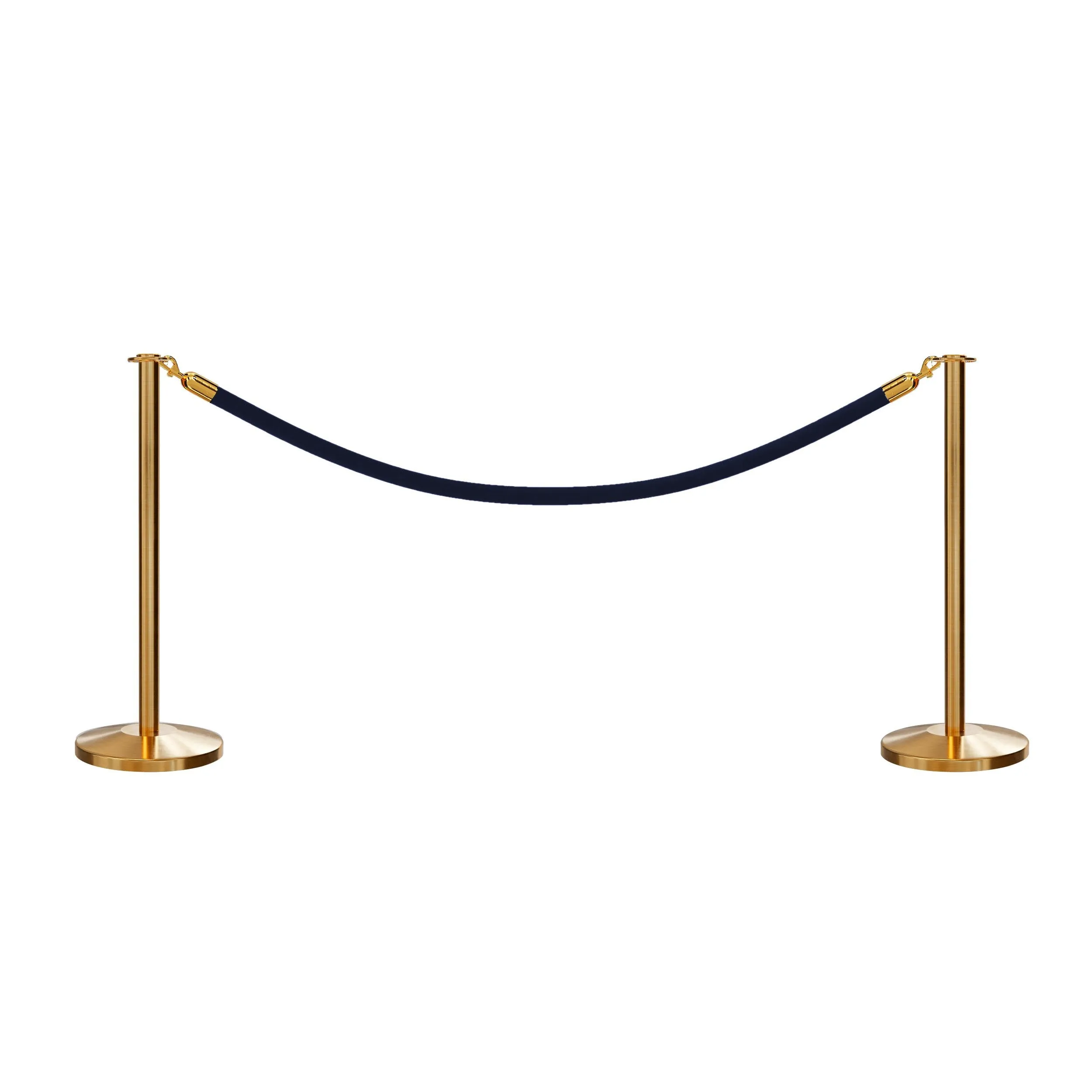 Flat Top Post and Rope Stanchion Kit - Montour Line