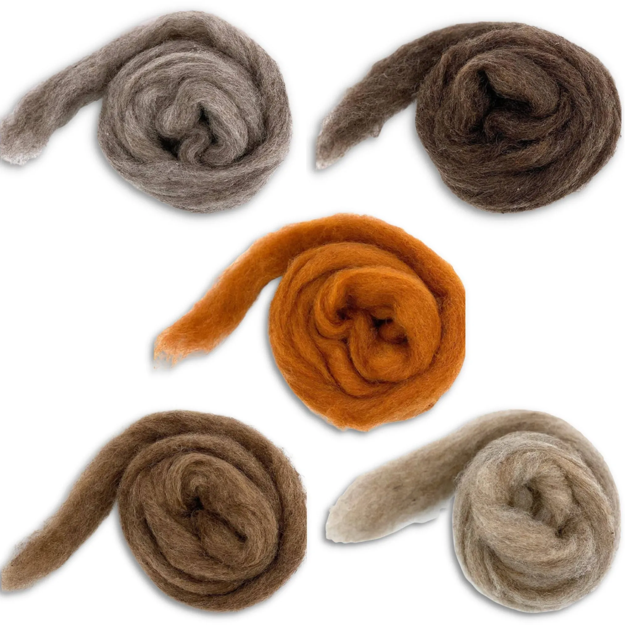 Furry Friends | Carded Corriedale Wool Sliver