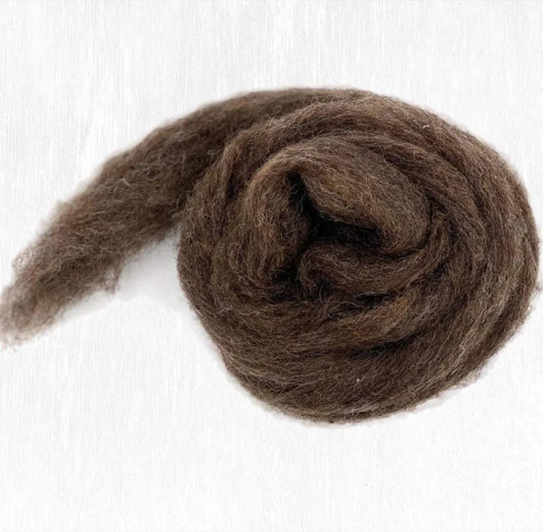 Furry Friends | Carded Corriedale Wool Sliver