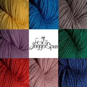 Heather Line Yarn - 5 Skeins per Bundle | 2/8 Fingering Weight | 2,500 Yards Total | Blended Wool