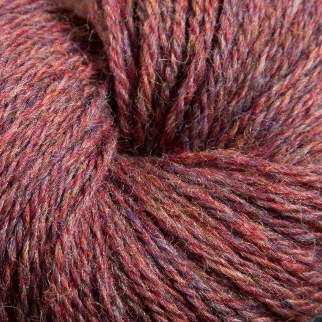 Heather Line Yarn - 5 Skeins per Bundle | 2/8 Fingering Weight | 2,500 Yards Total | Blended Wool