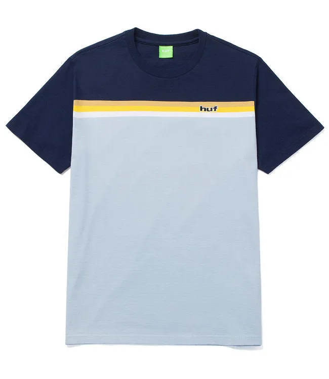 HUF LIDO STRIPE KNIT TOP LIGHT BLUE