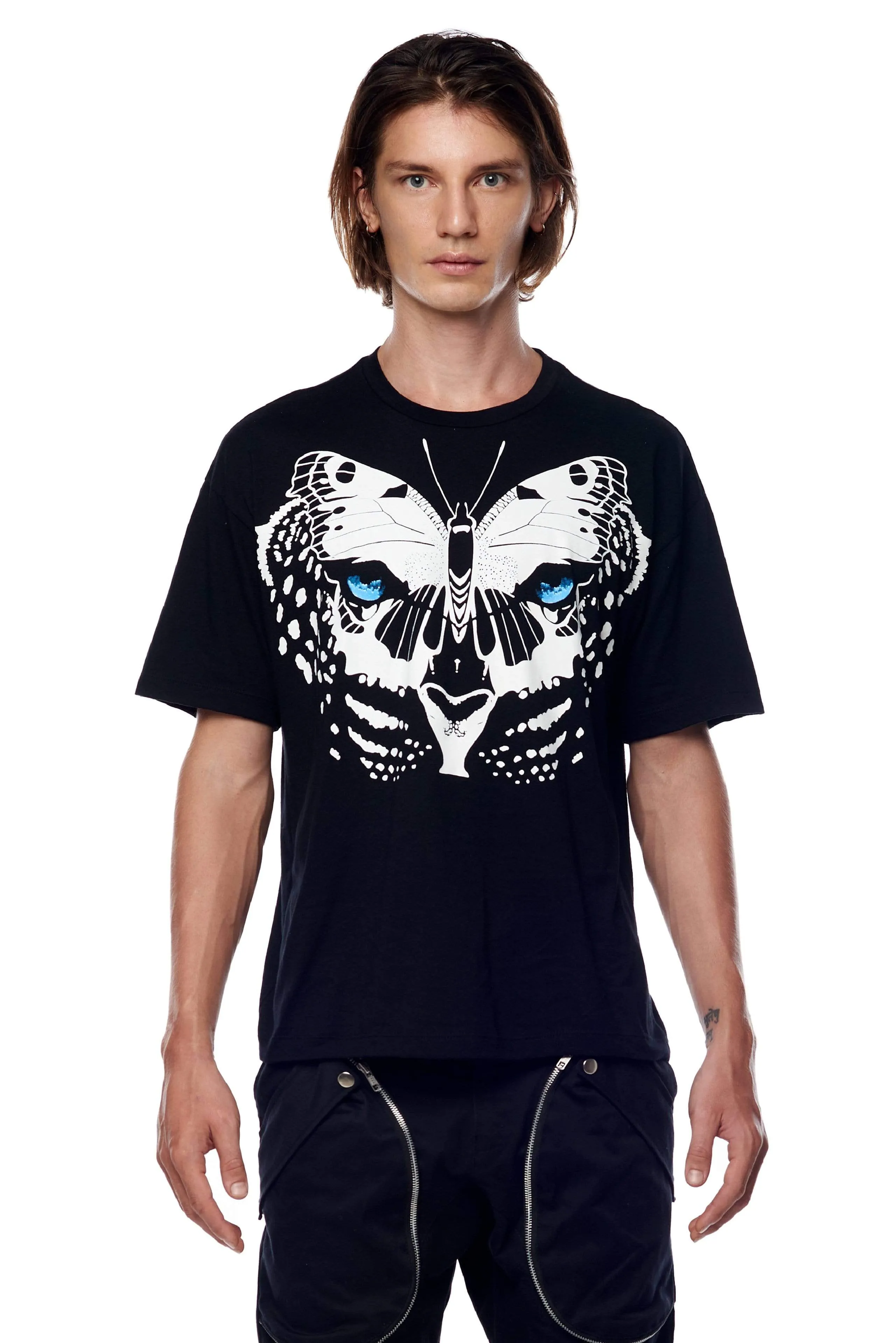 LEOPARD WINGS PRINT T-SHIRT