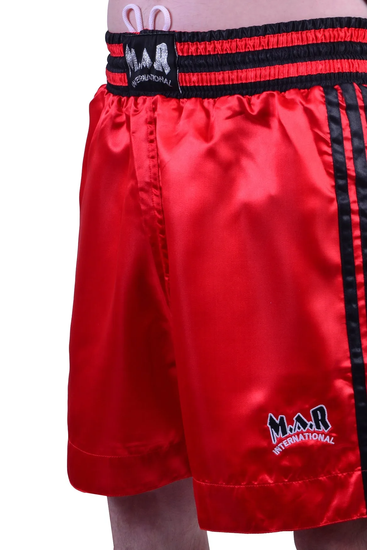 MAR-102C | Red & Black Boxing Shorts & Vest