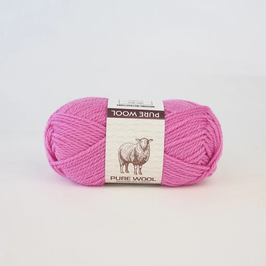 Pure Wool Yarn - 100% Wool - 8ply 50g