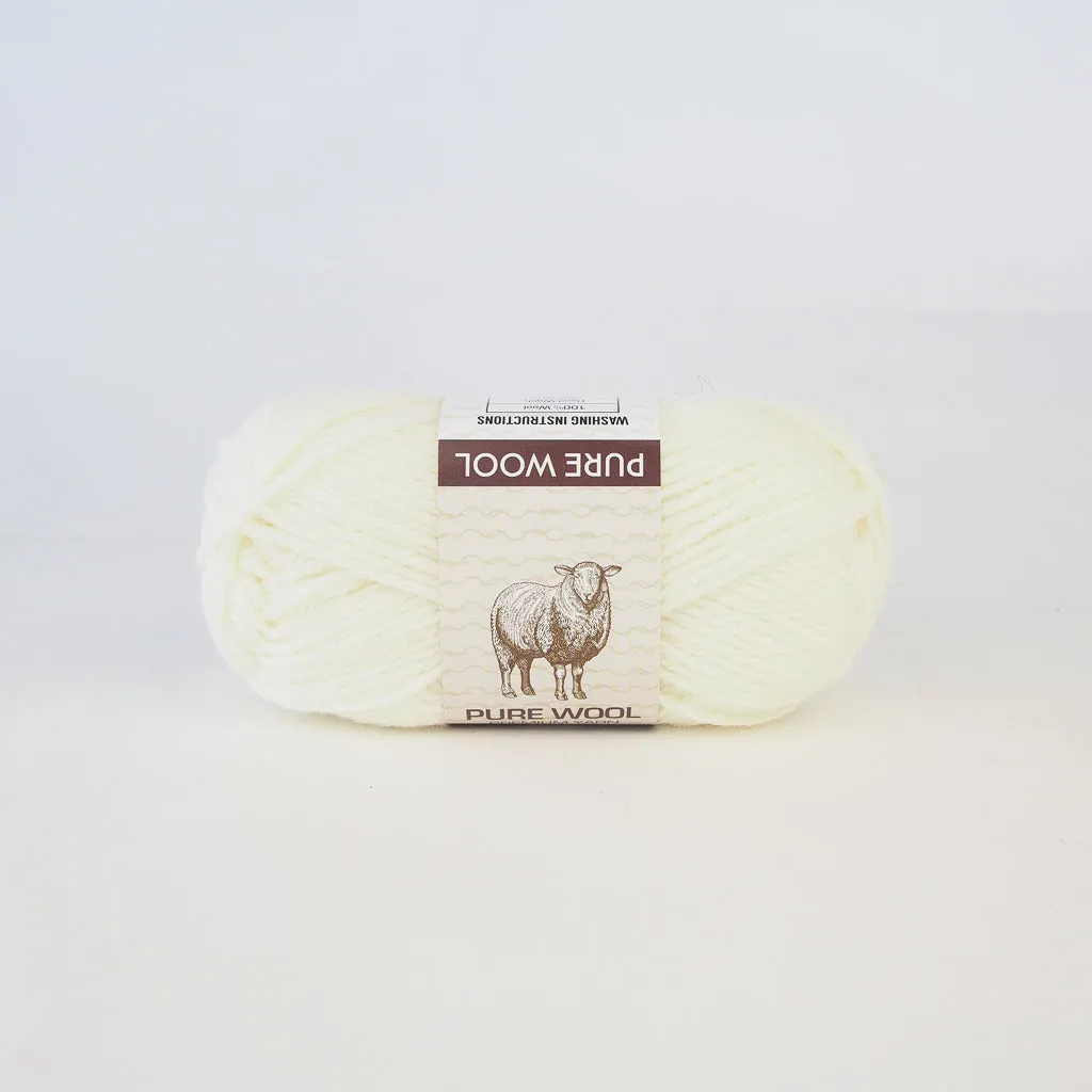 Pure Wool Yarn - 100% Wool - 8ply 50g