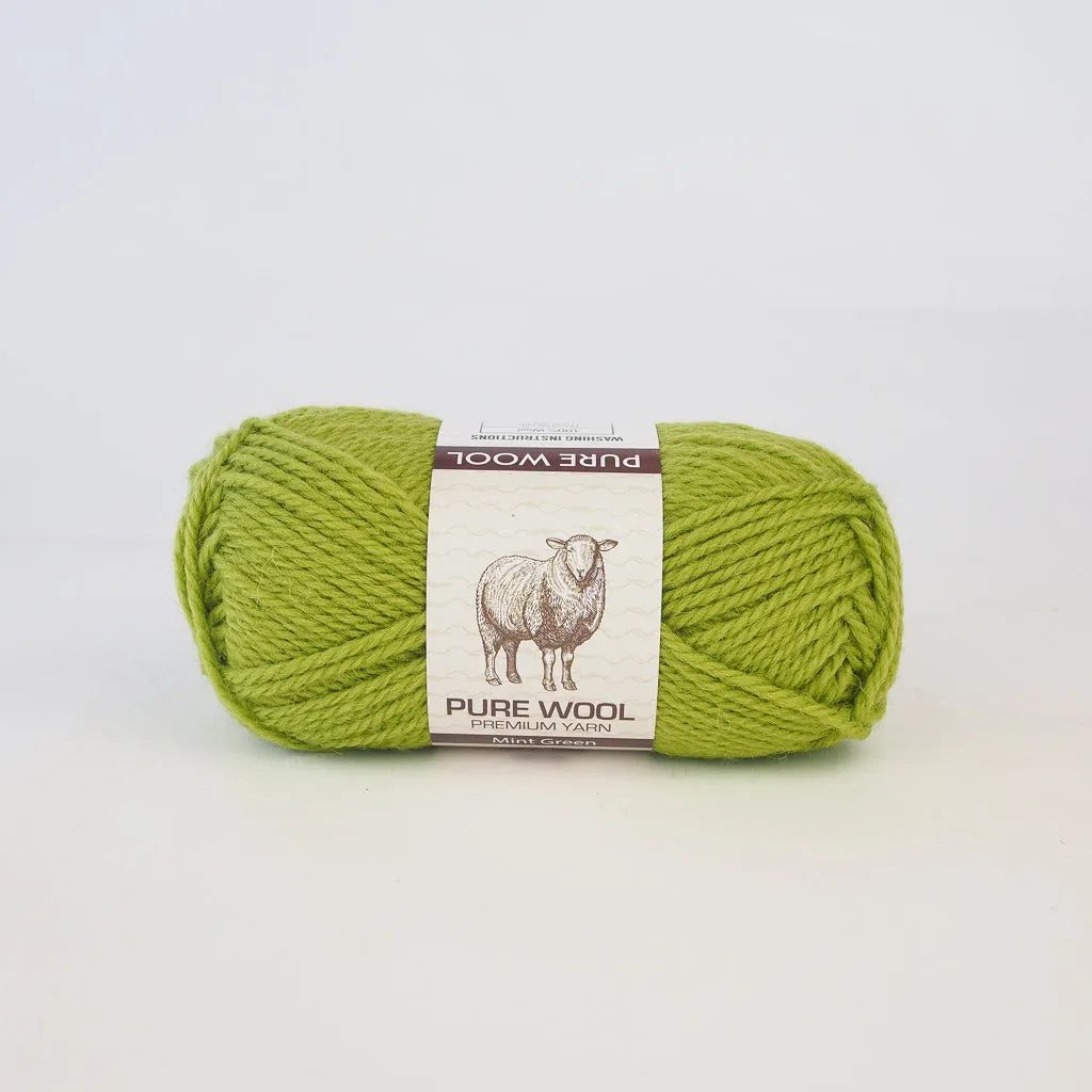 Pure Wool Yarn - 100% Wool - 8ply 50g