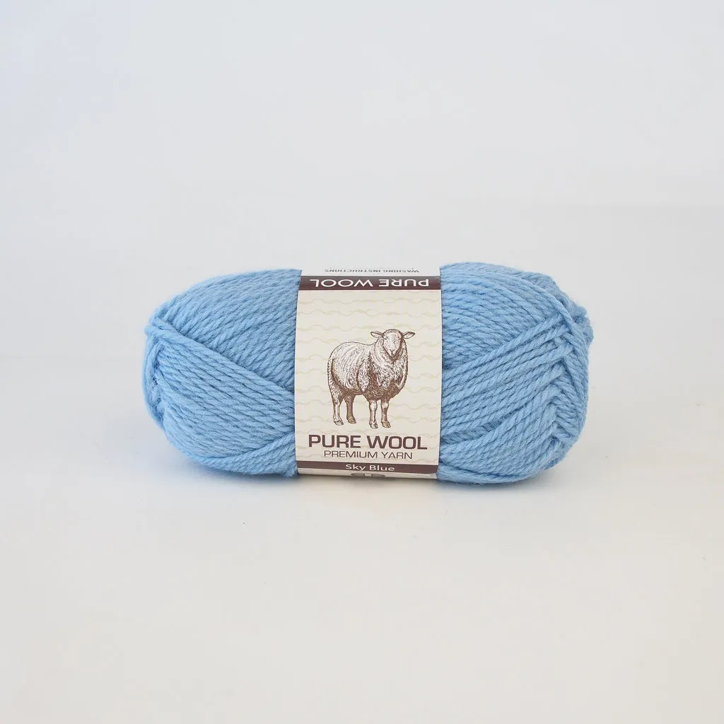 Pure Wool Yarn - 100% Wool - 8ply 50g