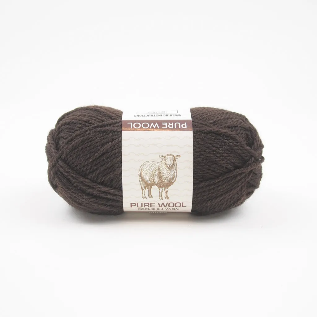 Pure Wool Yarn - 100% Wool - 8ply 50g