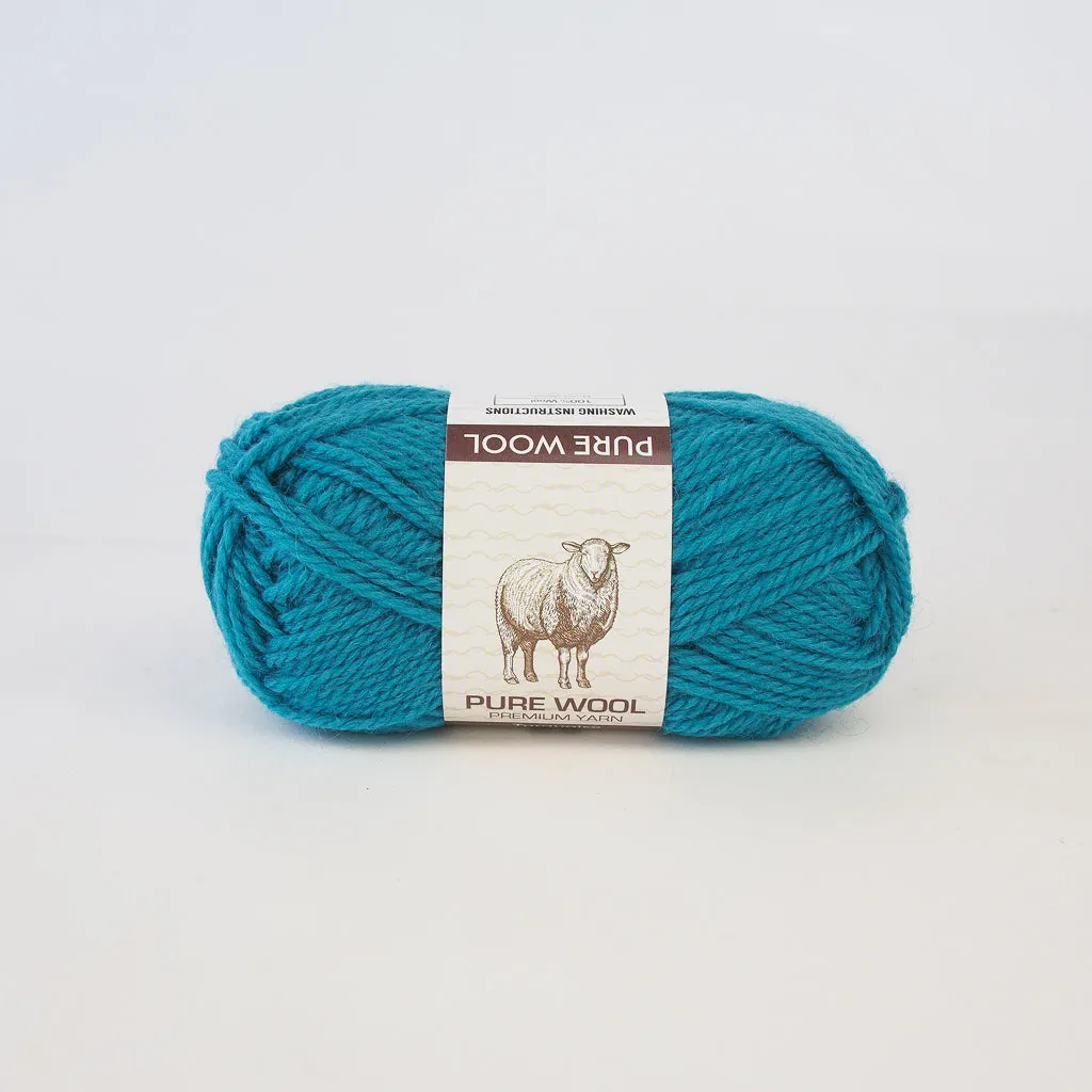 Pure Wool Yarn - 100% Wool - 8ply 50g