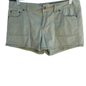 Route 66 Vintage Women's Olive Green Mid Rise Cotton Stretch Cargo Shorts - 14