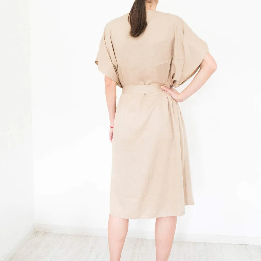 Shirt Dress Beige Size S, XL, XXL