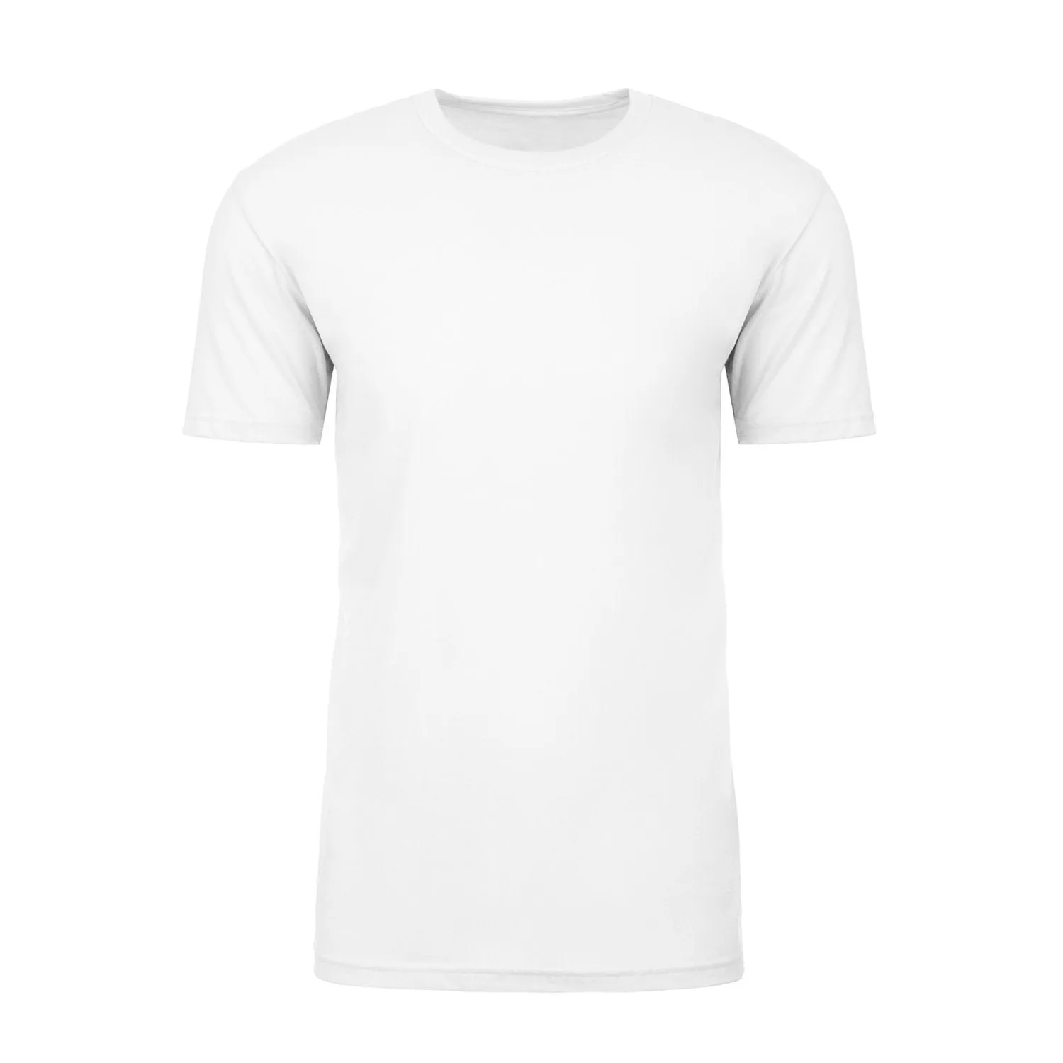 White Short Men's Sleeve Crew Neck T-shirt